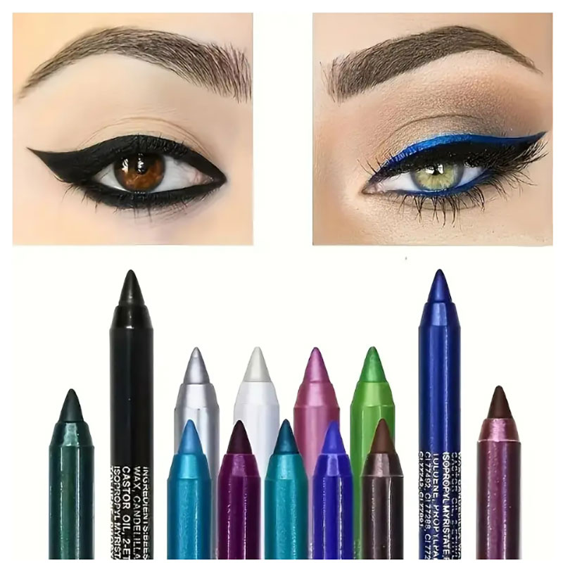 1pcs Waterproof Eyeliner Set w - Highlighter Set Pastel ulasan dan harga
