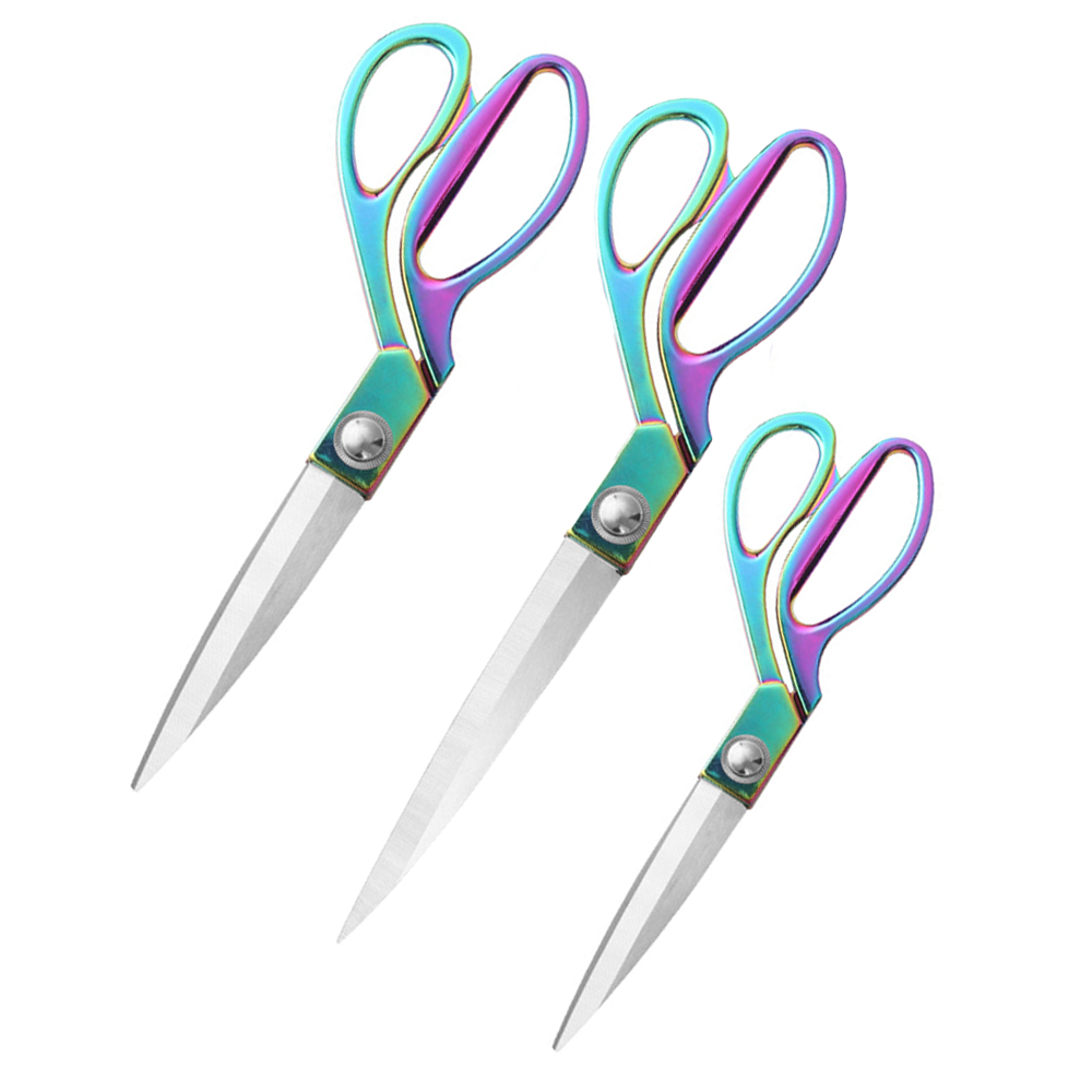 Colorful Fabric Tailoring Scis - Scissors Stainless Craft ulasan dan harga