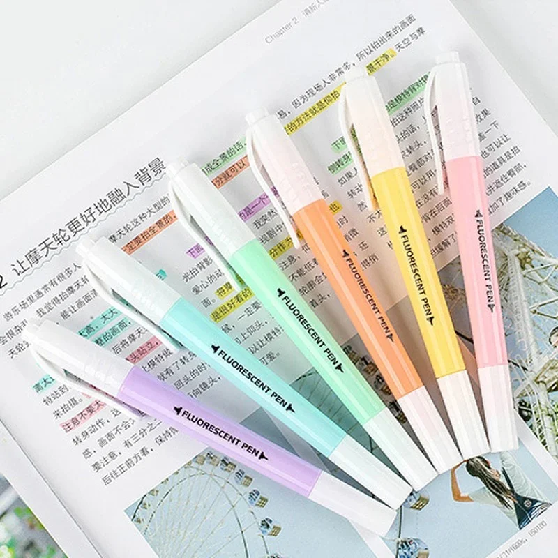 STONEGO 6PCS Dual Tip Highligh - Highlighter Set Pastel ulasan dan harga