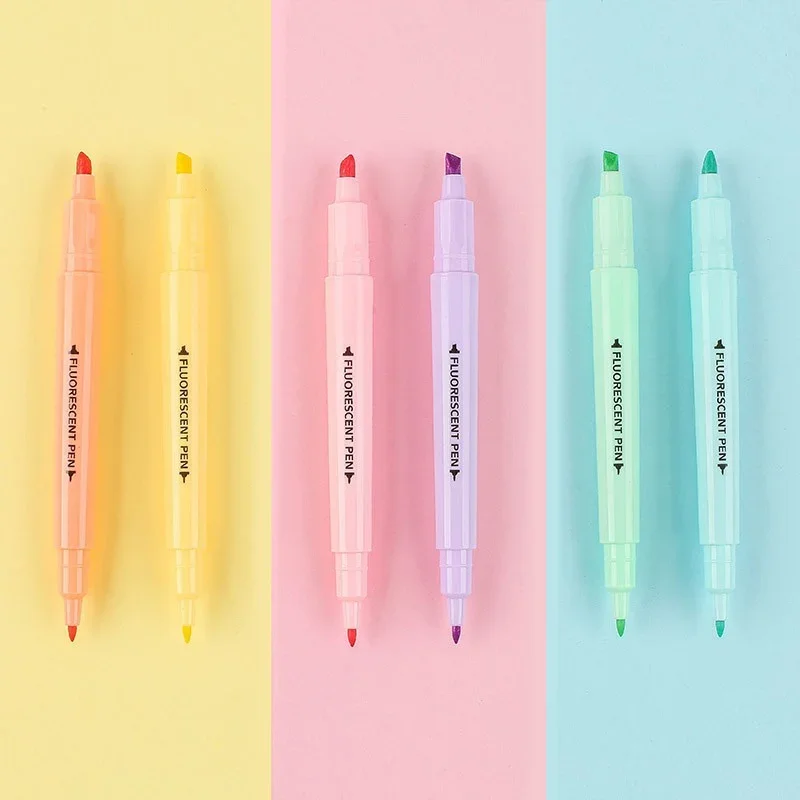 STONEGO 6PCS Dual Tip Highligh - Highlighter Set Pastel ulasan dan harga