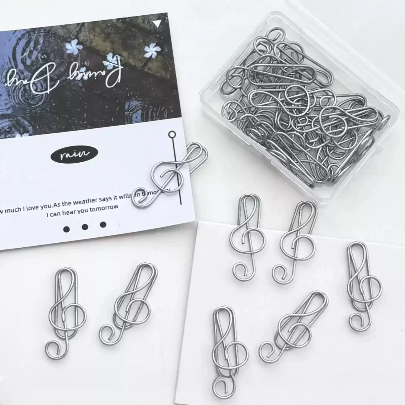 20/50pcs Musical Note Metal Pa - Office Supply Office Stationery Items ulasan dan harga