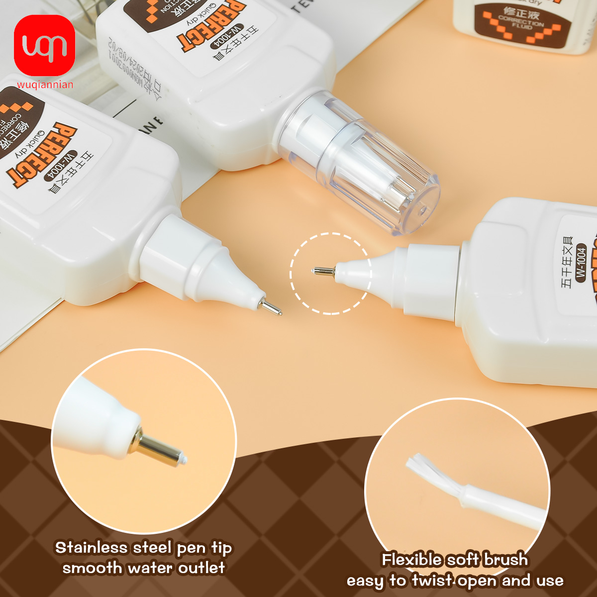 WQN-3/6/12PCS18ml Correction F - Correction Fluid White ulasan dan harga