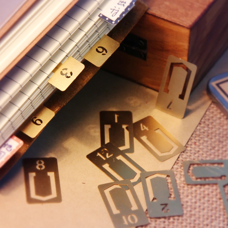 12 Pcs/lot Vintage Copper Book - Stationery And Office Supply Stores ulasan dan harga