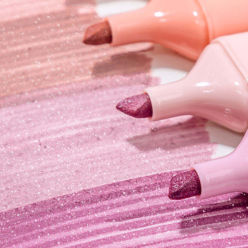 Glitter Highlighters, Flexible - Highlighter Set Pastel ulasan dan harga