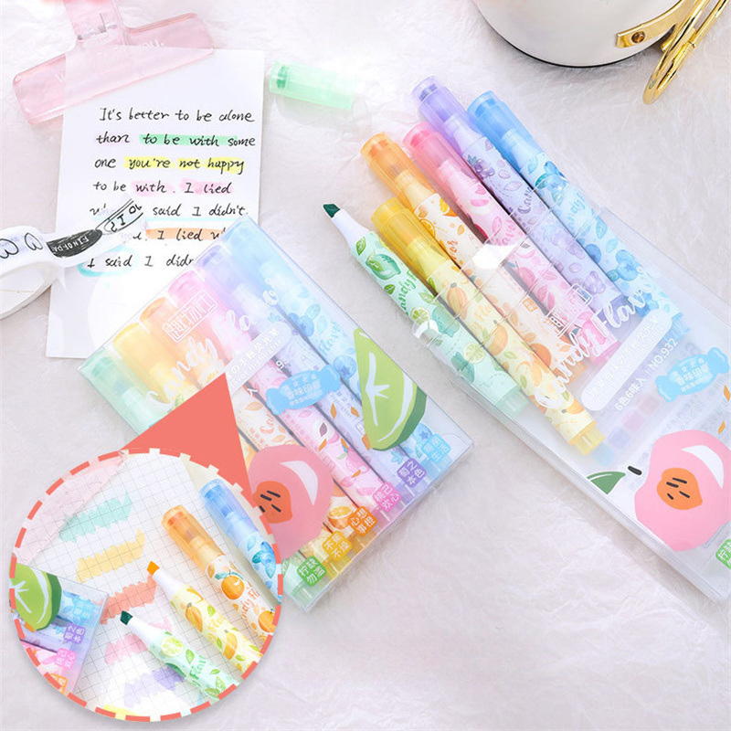 Creative Fruit Scented Highlig - Highlighter Set Pastel ulasan dan harga
