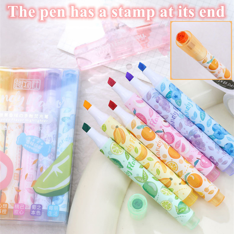 Creative Fruit Scented Highlig - Highlighter Set Pastel ulasan dan harga