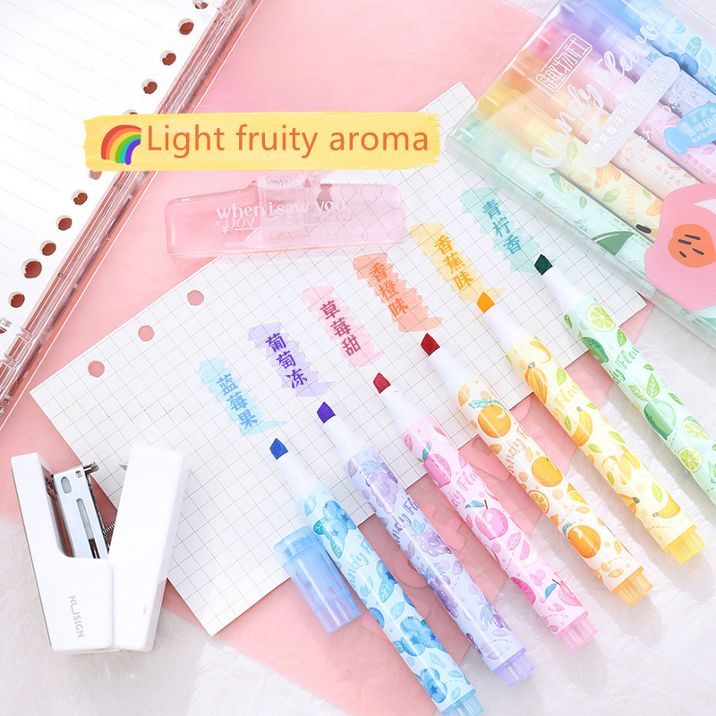 Creative Fruit Scented Highlig - Highlighter Set Pastel ulasan dan harga