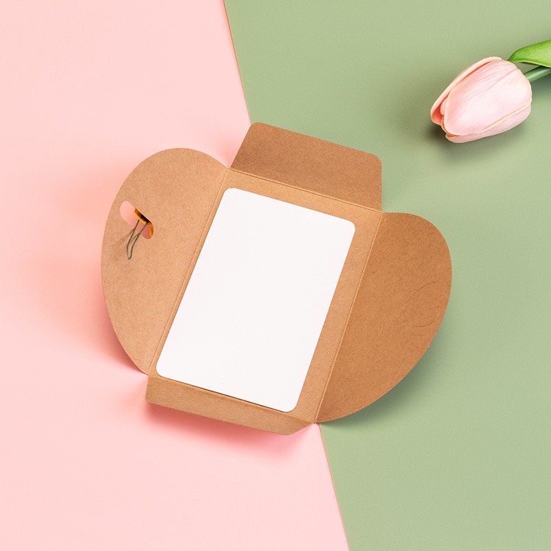 10Pcs Gold Foil Heart Kraft Pa - Letter Envelope Kraft ulasan dan harga
