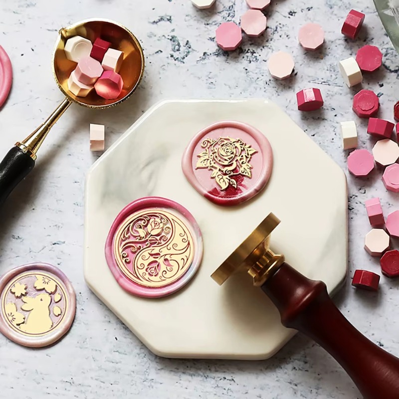 9 Wax Seals+1 Handle, Wax Seal - Wax Seal Stamp Kit ulasan dan harga