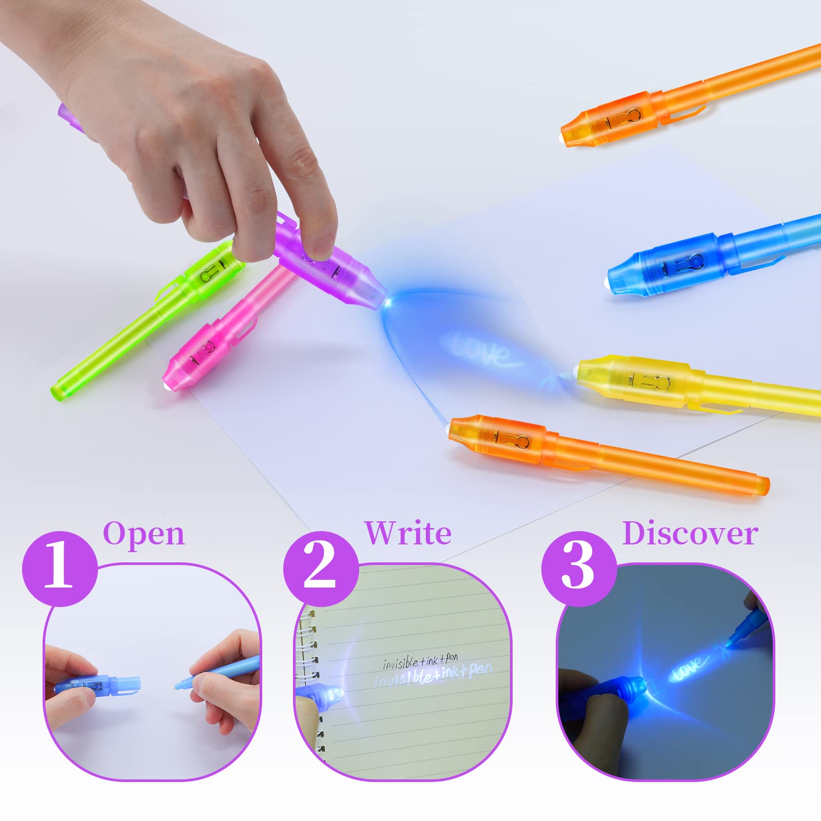 10pcs Invisible Ink Pen Magic  - Highlighter Set Pastel ulasan dan harga