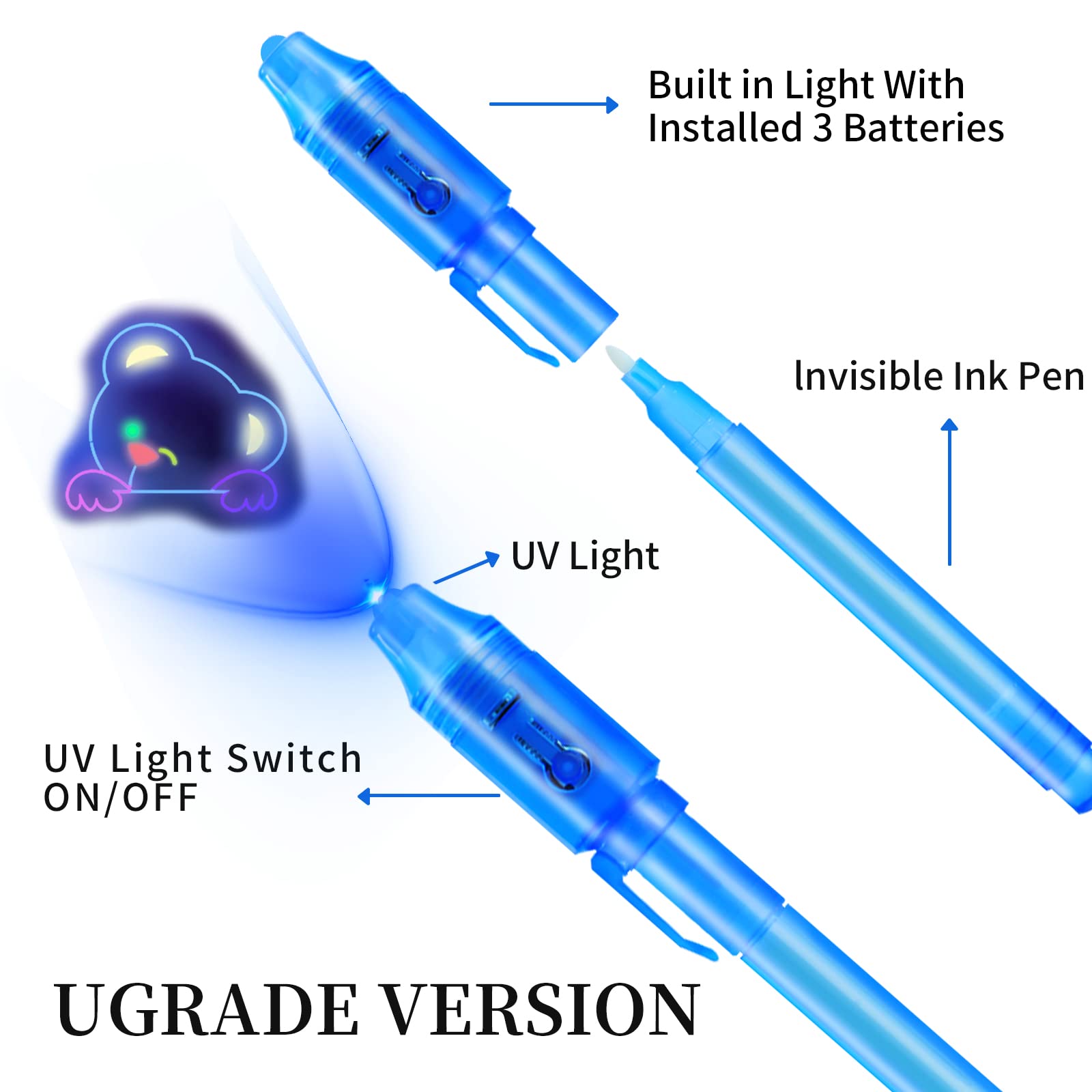 10pcs Invisible Ink Pen Magic  - Highlighter Set Pastel ulasan dan harga