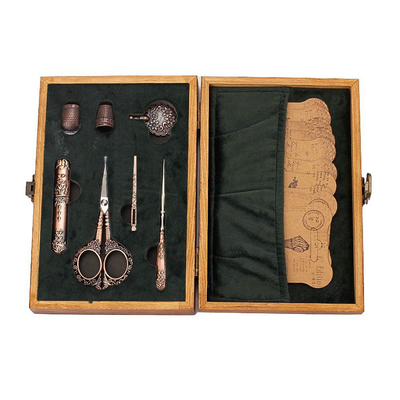Vintage Sewing Kit European St - Scissors Stainless Craft ulasan dan harga