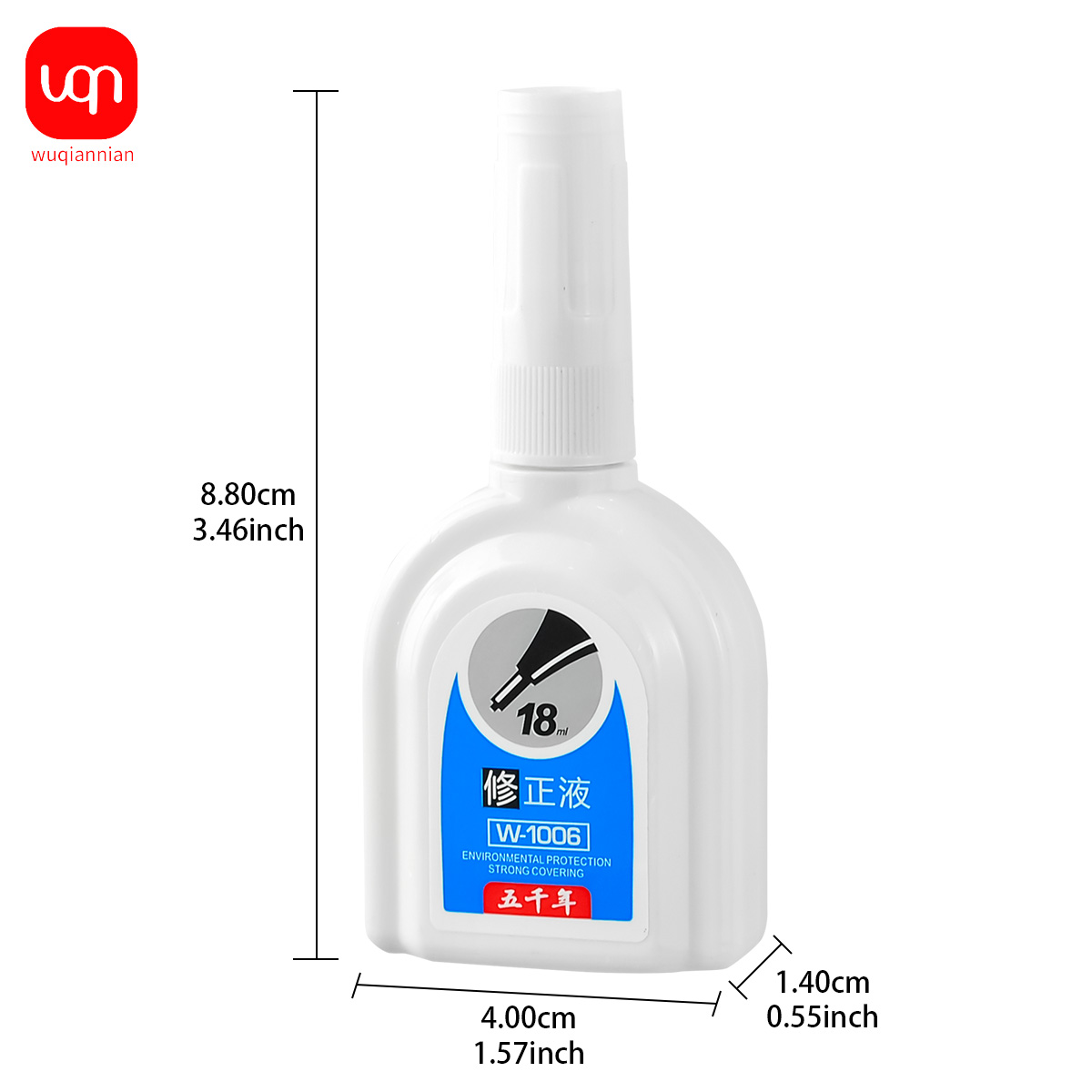 WQN-1/3/6PCS Simple White Corr - Correction Fluid White ulasan dan harga